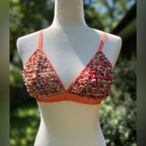 Aerie Orange Bralette size Large